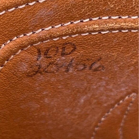 Vtg Y2K RJ Foley Men Cowboy Boots Size 10D Brown Leather Western Rodeo Farmcore - Picture 12 of 14